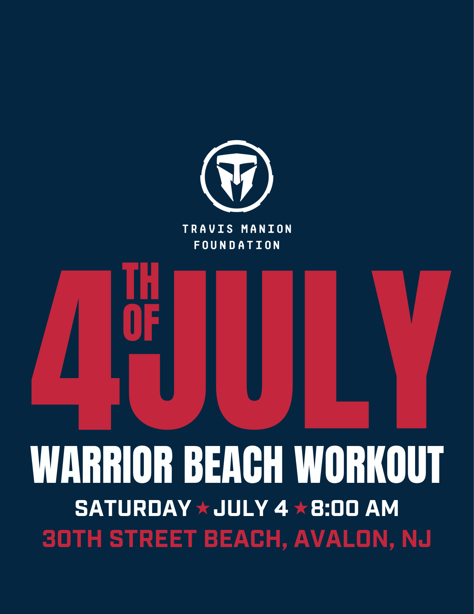 6th Annual Warrior Beach Workout