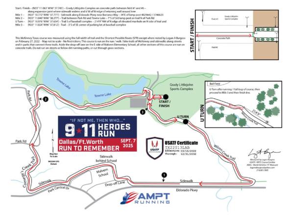 2025 DFW Race Map