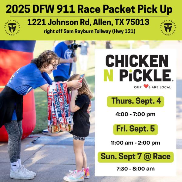 2025 DFW 911 Race Packet Pick Up
