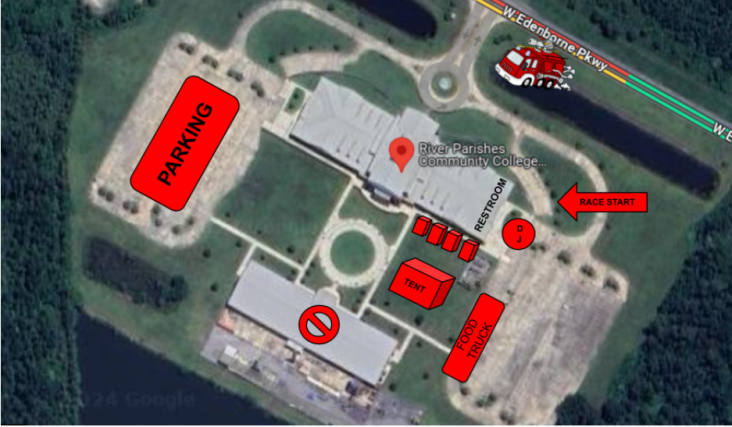 TMF HEROES RUN BATON ROUGE MAP