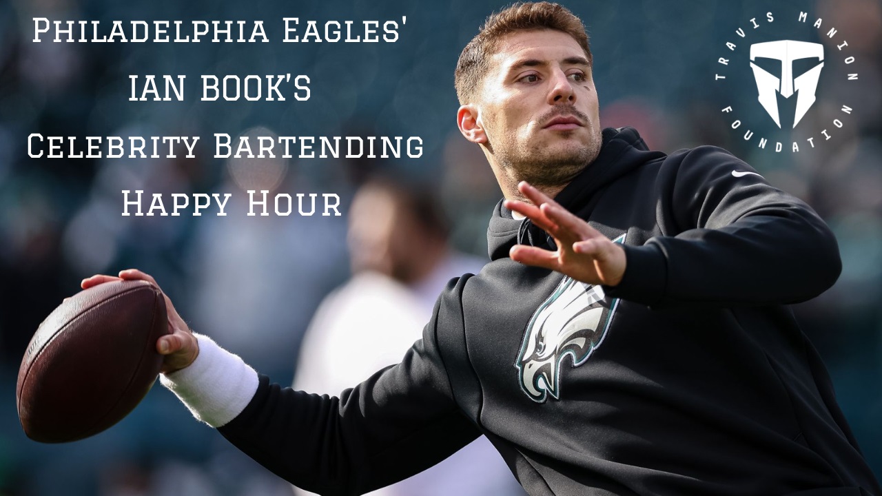 Philadelphia Eagles Ian Books Celebrity Bartending Night